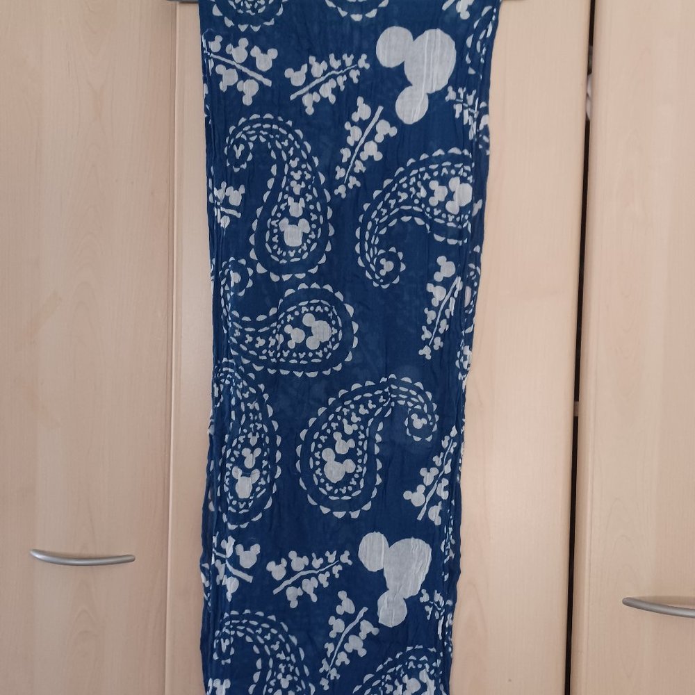 Mickey ears blue scarf